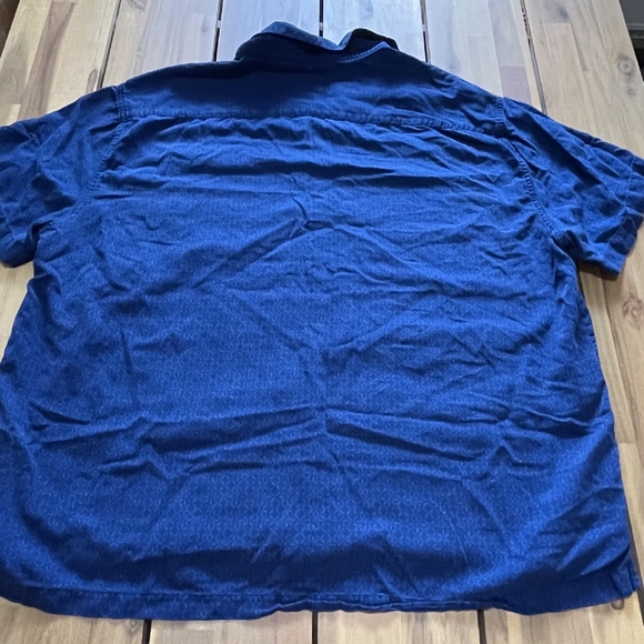 Nat Nast Luxury Originals Men's Blue Silk Cotton Casual Button Up Shirt Size XXL - Picture 2 of 5